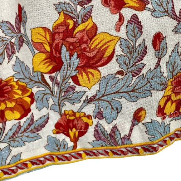 Rachel Zoe Linen Blend Shorts Elastic Waist Pockets Ivory Floral Womens Size M - Picture 6 of 10